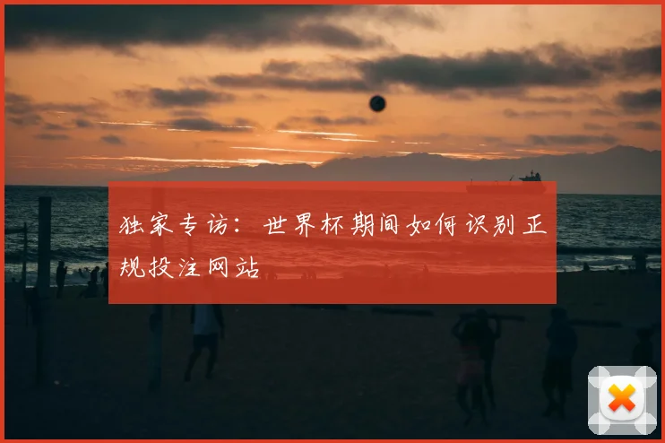 独家专访:世界杯期间如何识别正规投注网站